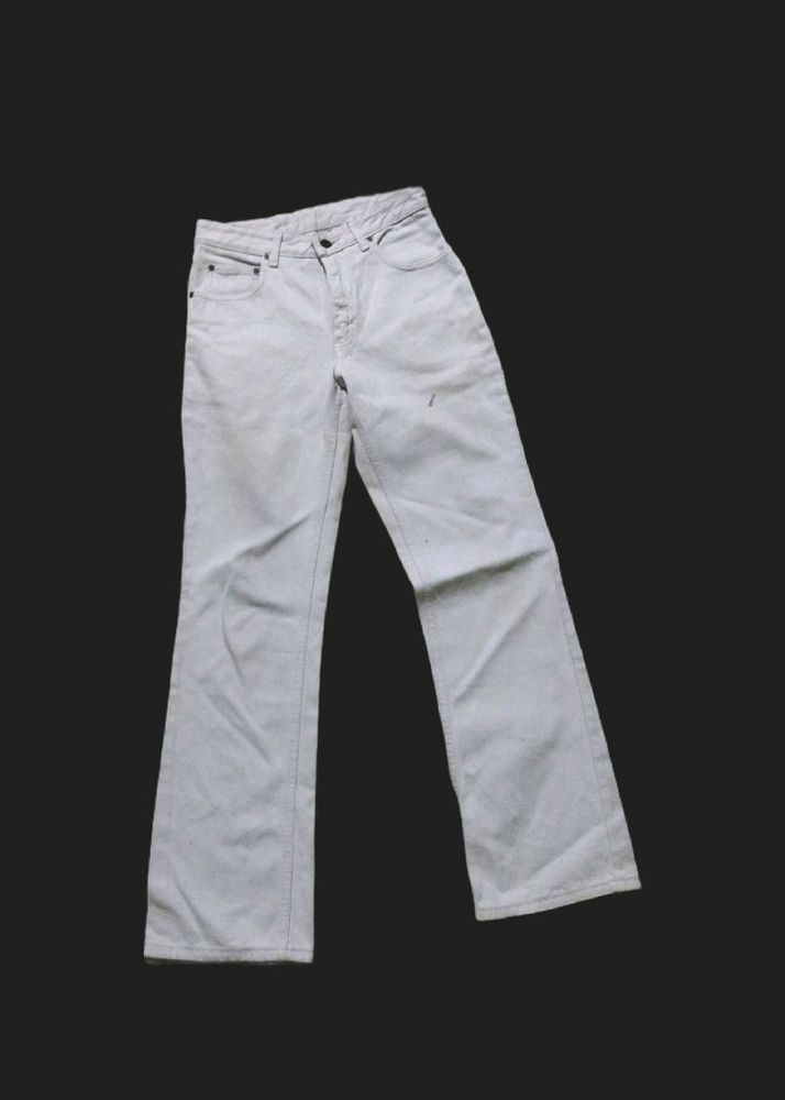 Original Lee Flared Jeans Imported White