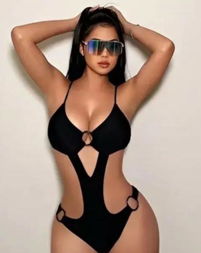 Stylish Black Monokini Swimsuit