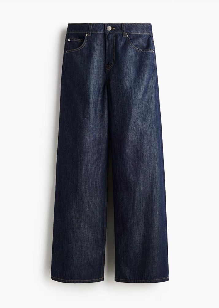 H&amp;M Dark Wash Wide Leg Jeans