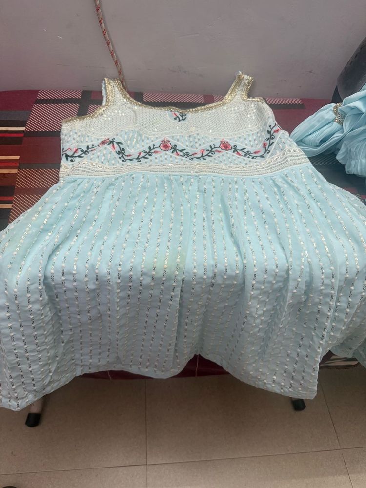 Beautiful Sky Blue Kurta Set