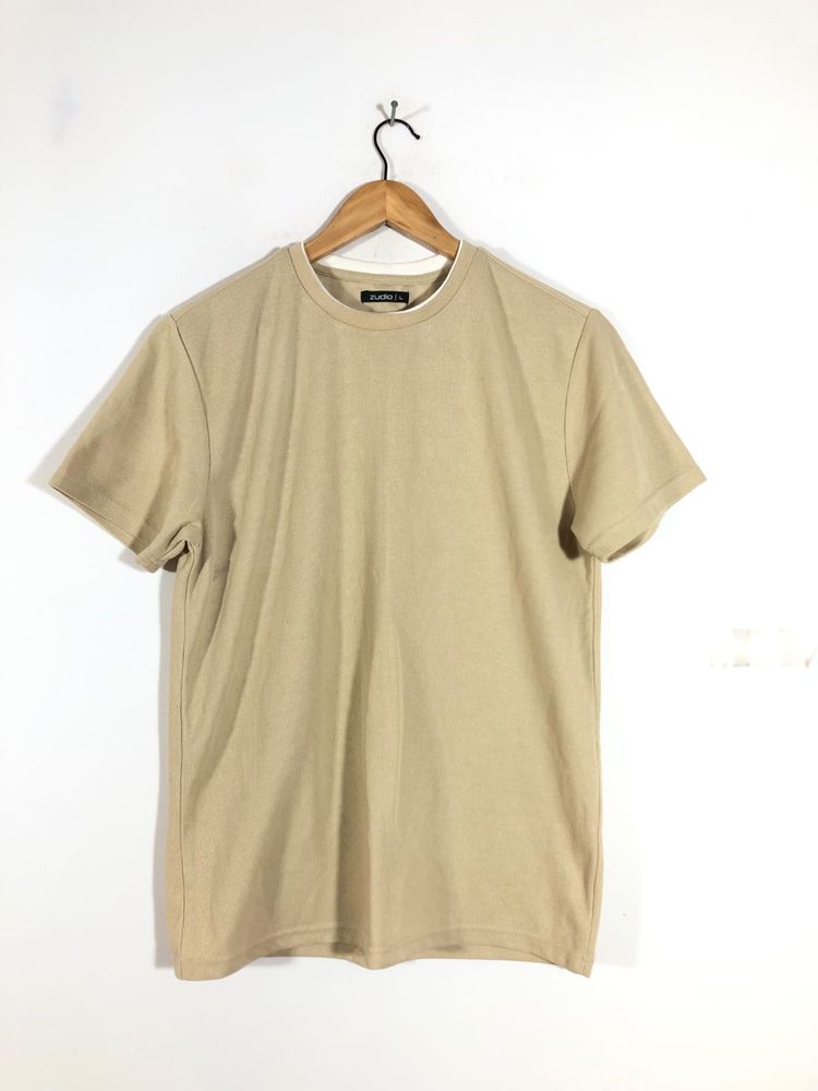 Beige Zudio T-Shirt