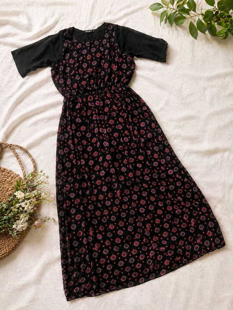 Floral Print Midi Dress