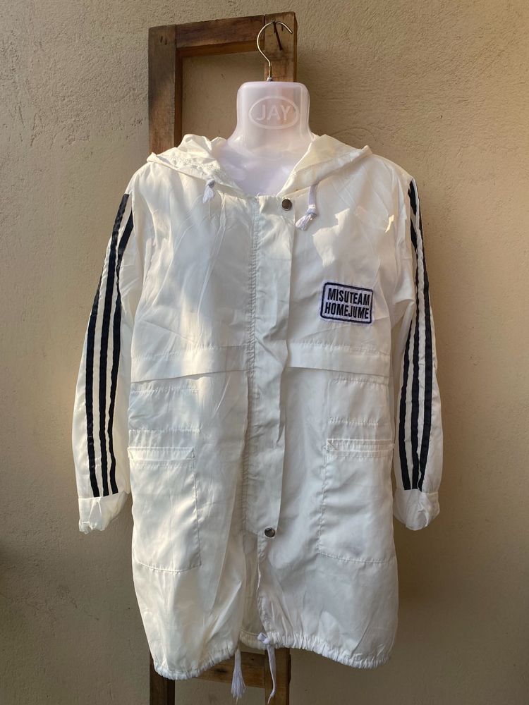 Brand New Xiaomantou White Hooded Jacket