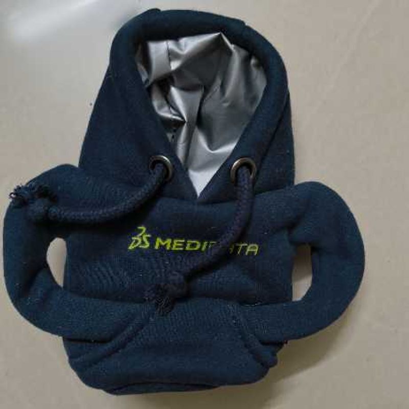 Blue Hoodie bottle cover