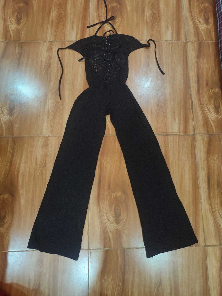 Elegant Black Lace Jumpsuit