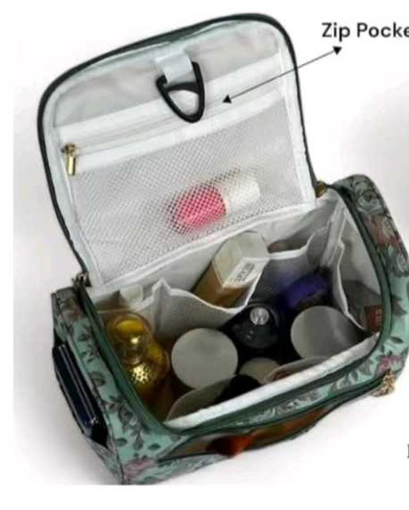 Floral Travel Cosmetic Bag Organizer