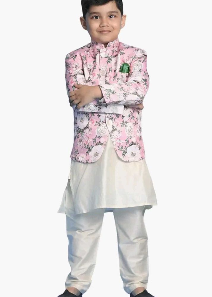 FLORAL ROYAL JODHPURI COAT FOR BOYS