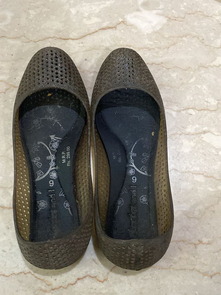 Bata Charcoal Grey (slight Shimmer) Bellies