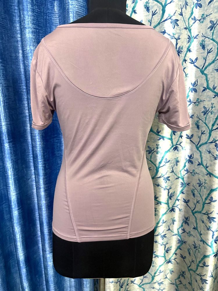 Light Purple Short Sleeve Gym top