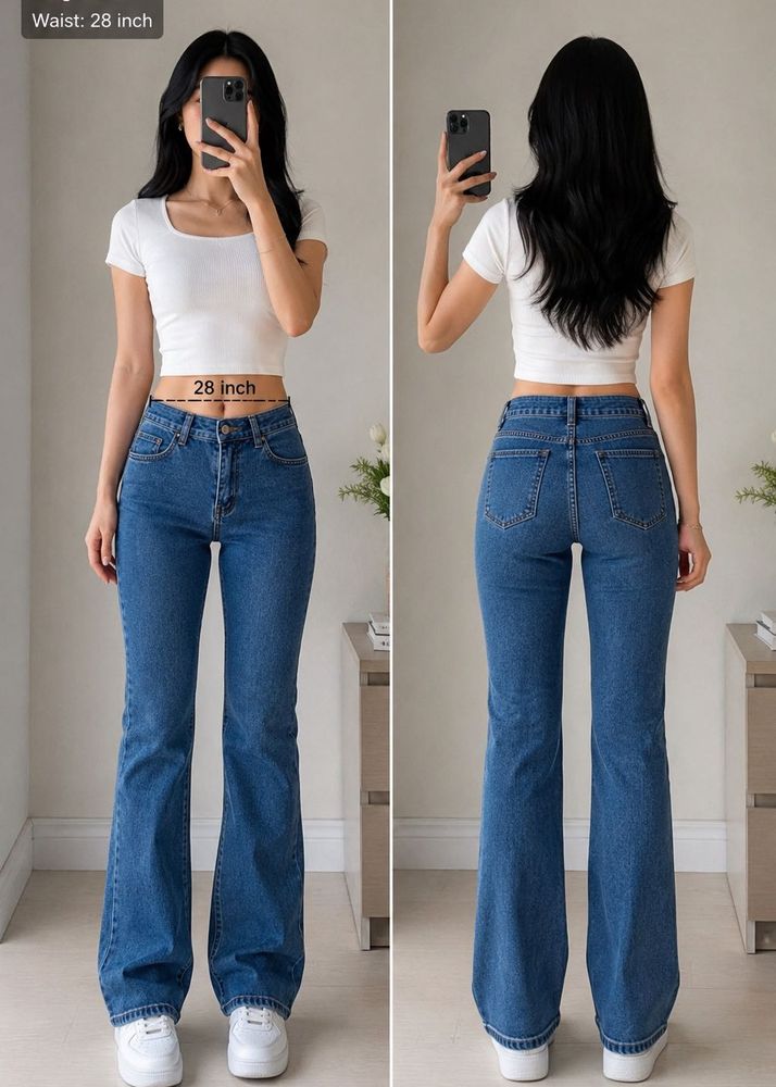Classic Blue Flare Jeans