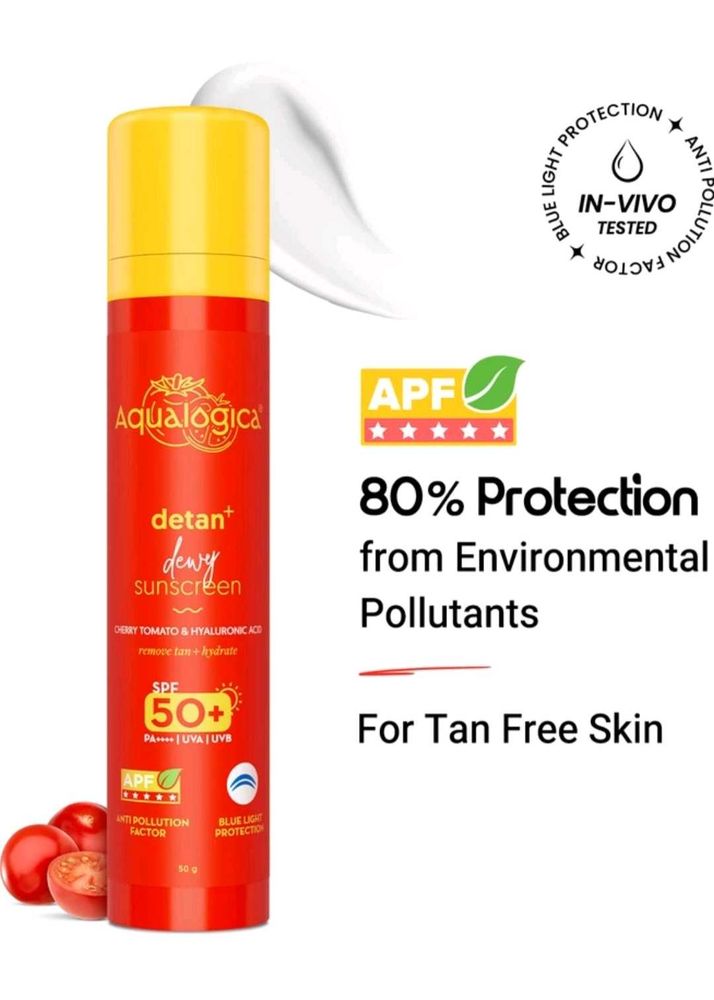 Aqualogica Detan+ Dewy Sunscreen SPF 50+