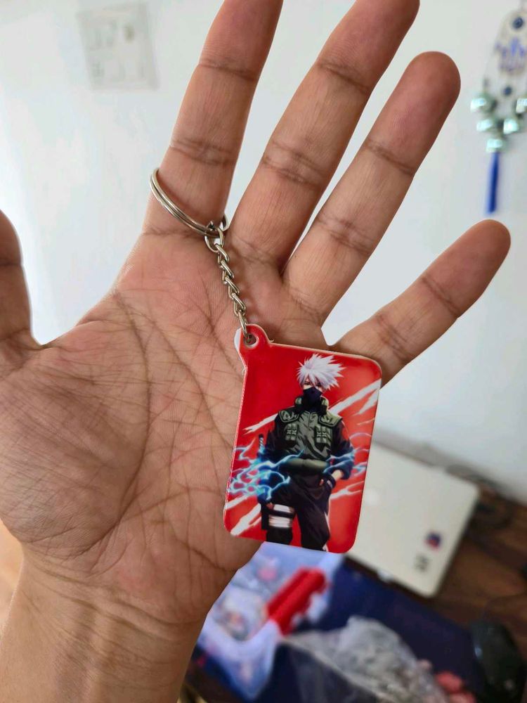 Kakashi Keychain Both Side Naruto Anime