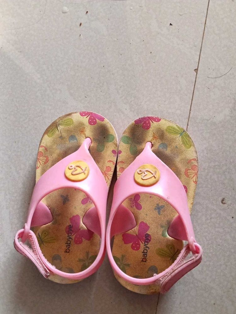 Baby Girls Pink Flip Flops