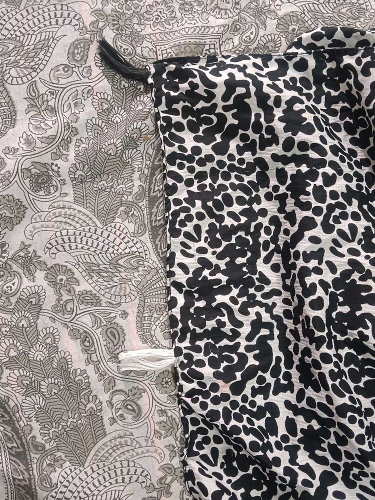 Paisley and Animal Print Scarf
