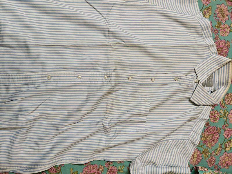Men's Striped Button-Down Shirt