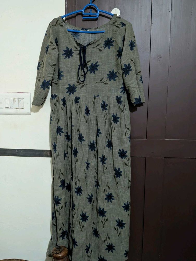 Floral Print Kurta