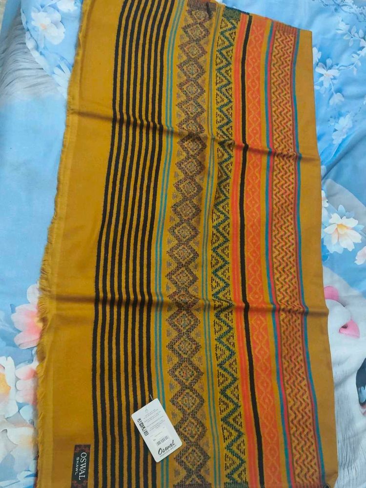 Colorful Striped Woolen Shawl Scarf