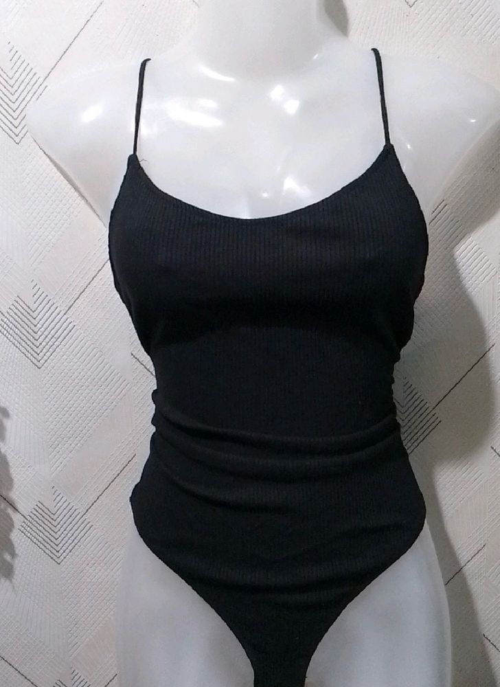 H&amp;M Sleek Black Bodysuit