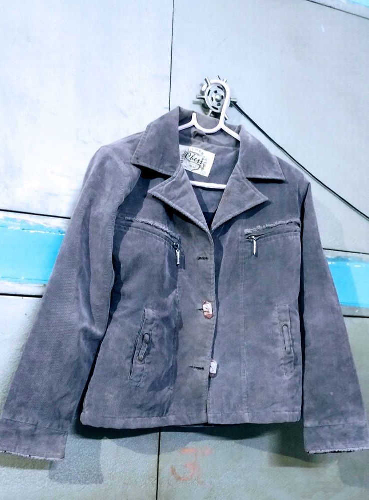 Grey Corduroy Jacket