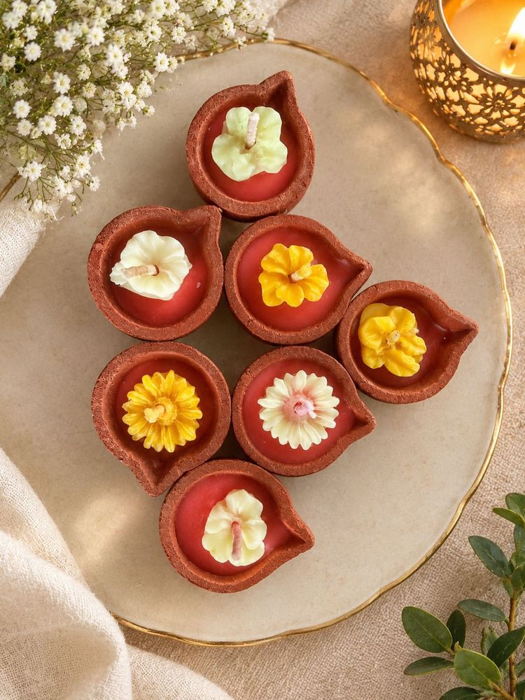 Diya Shaped Decorative Candles