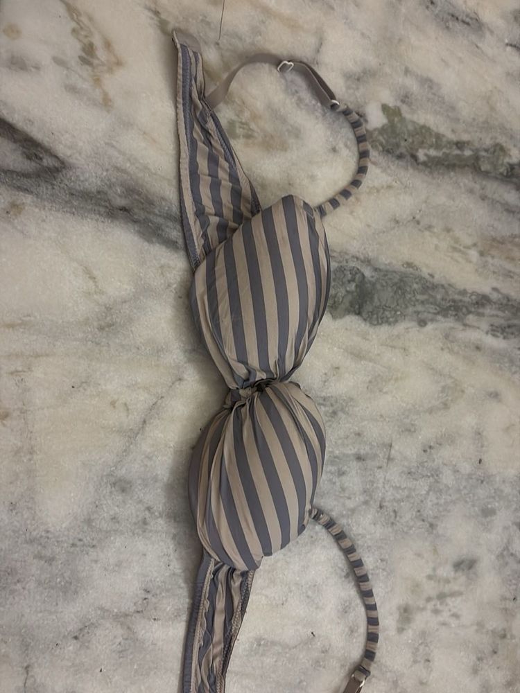 Striped Padded Bra