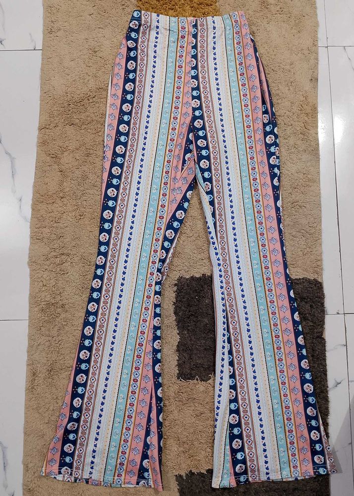 Boho Print Flare Pants