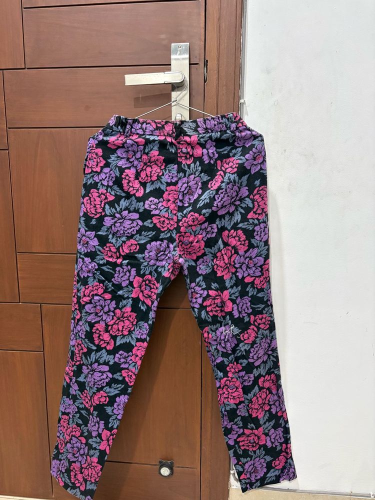 Floral Print Pants
