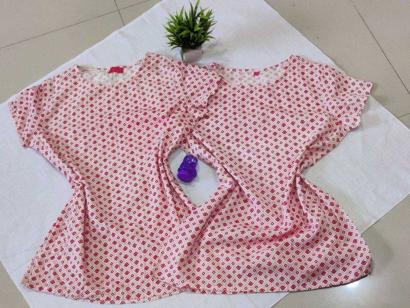 printed short top
