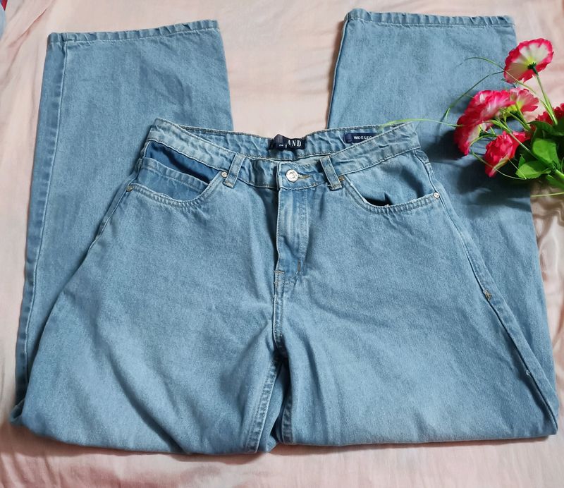 Branded Wide Leg women's Jeans