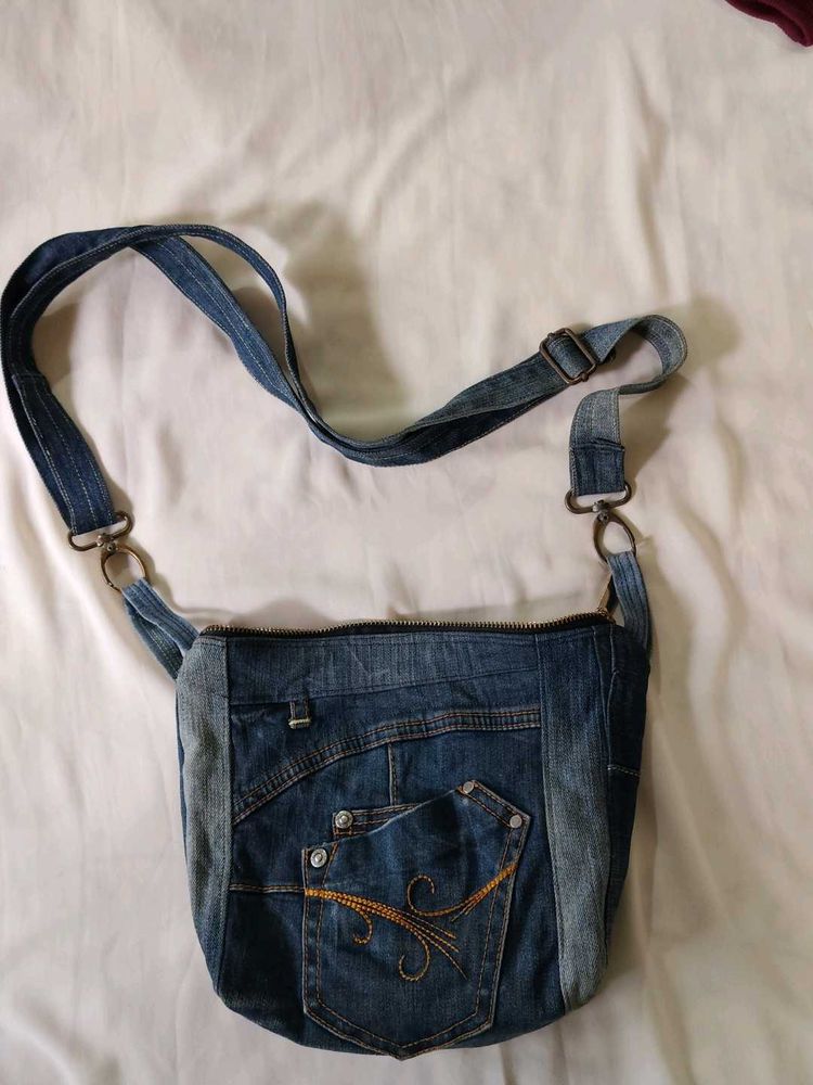 Unique Denim Crossbody Bag