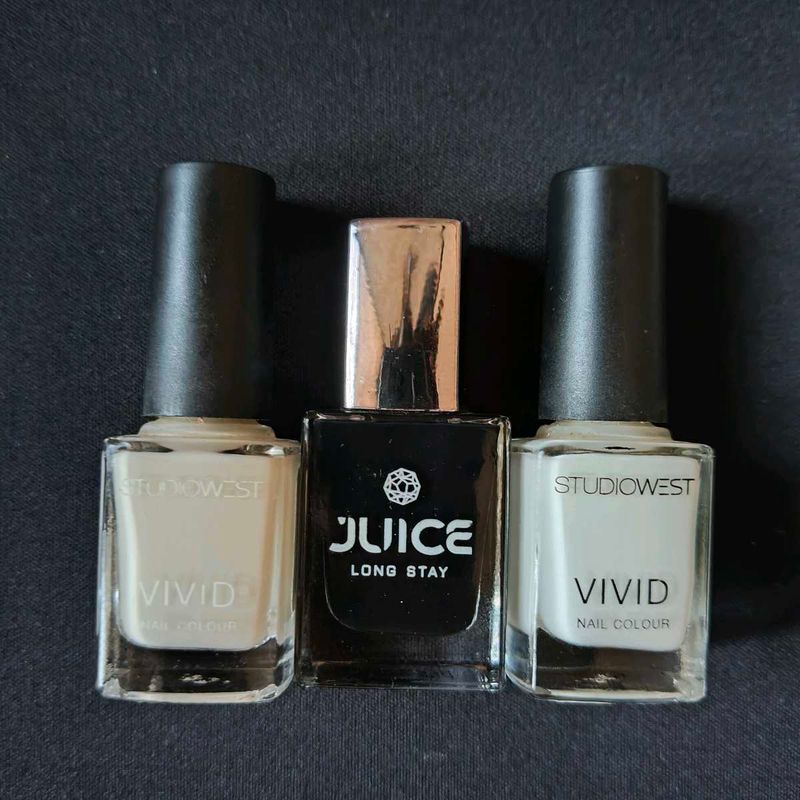 3x StudioWest &amp; Juice Nail Polish Set