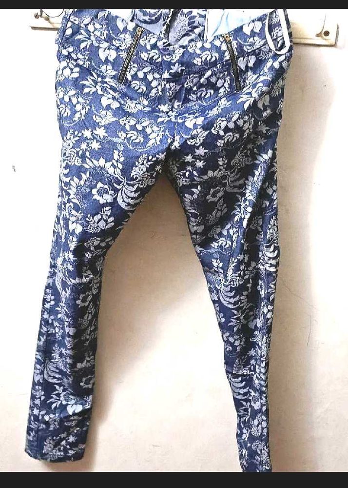 Floral Print Regular fitJeans