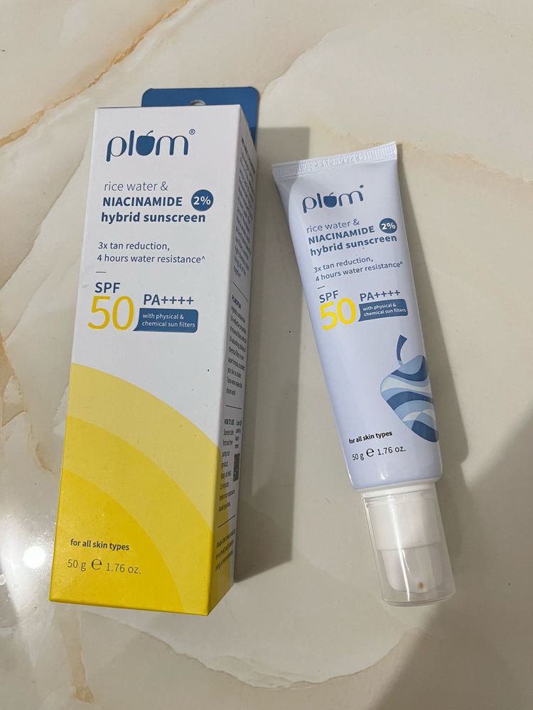 Plum Rice Water Sunscreen SPF 50