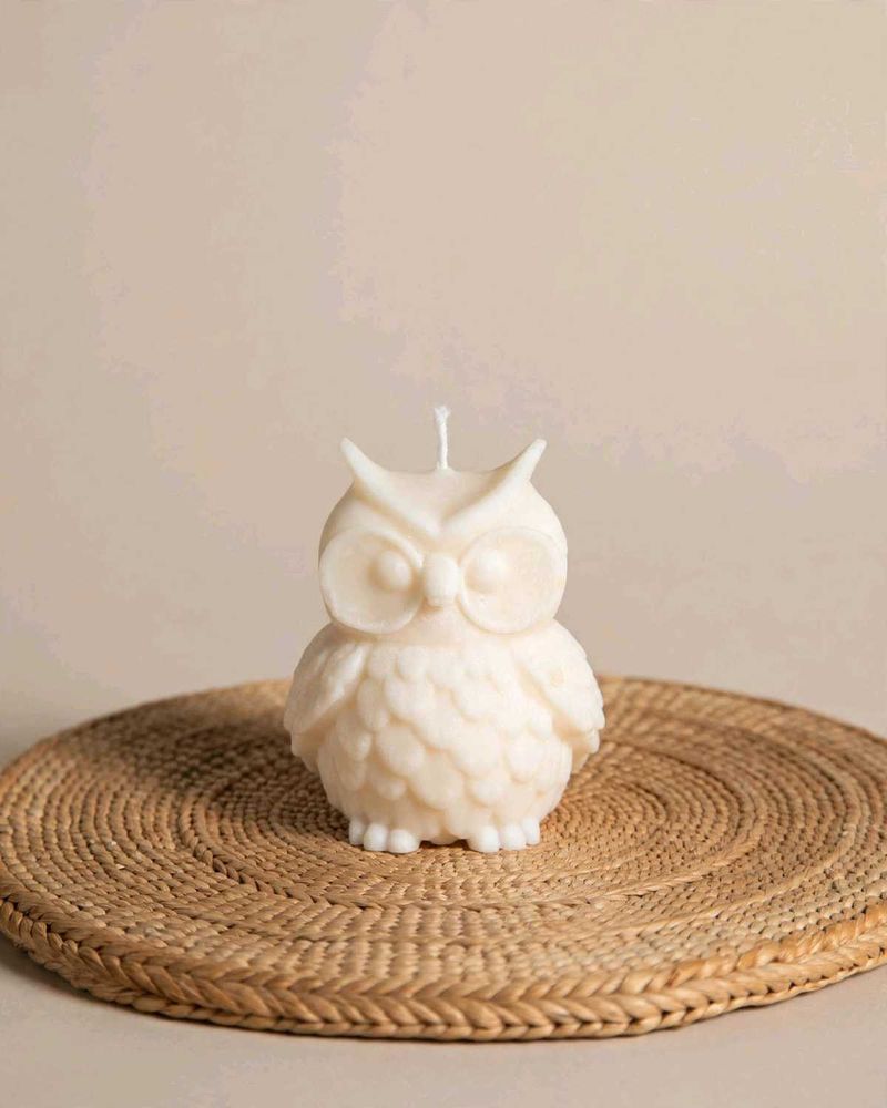 Cute Owl Shaped Candle/ festive candle