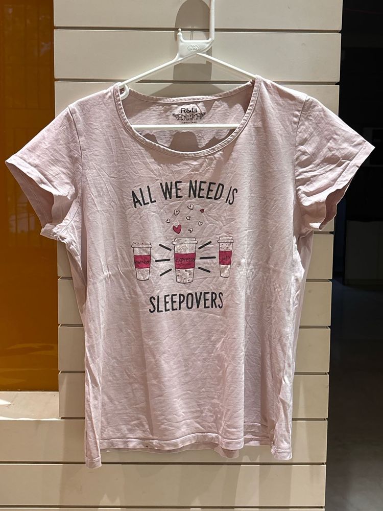 Cute "Sleepovers" Graphic T-Shirt