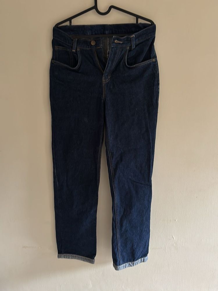 Custom Made Raw Denim High Rise Jeans