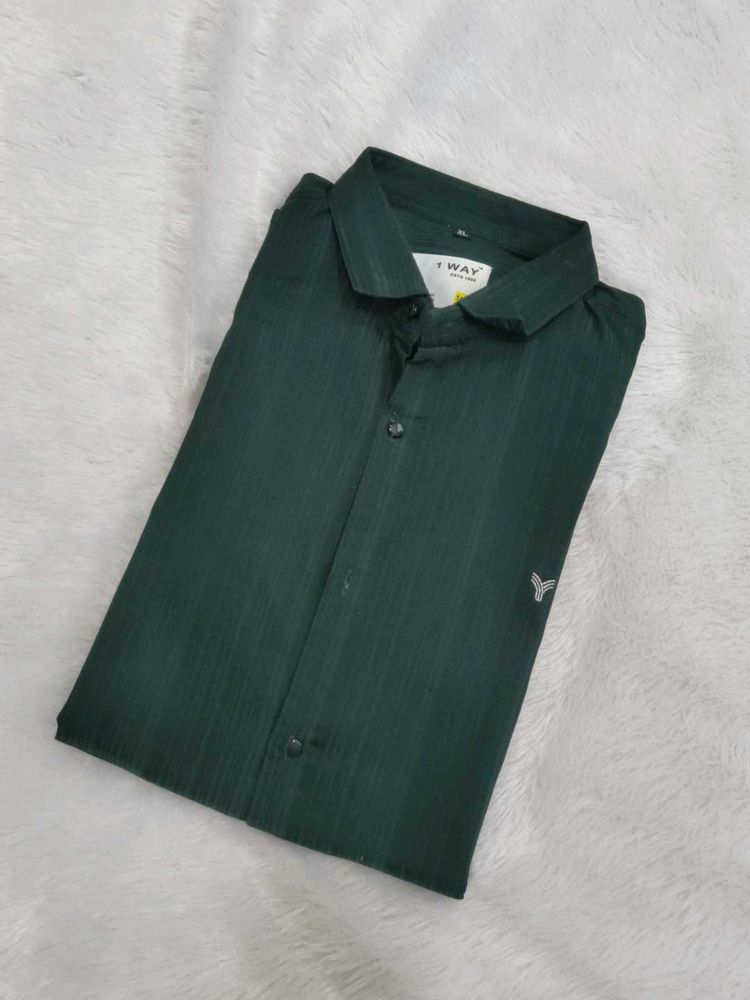 Men's Green Casual Shirt