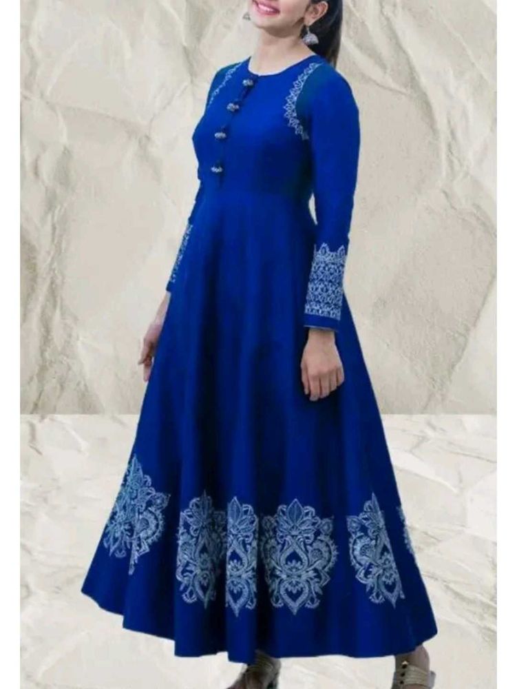 Elegant Blue Anarkali Kurta