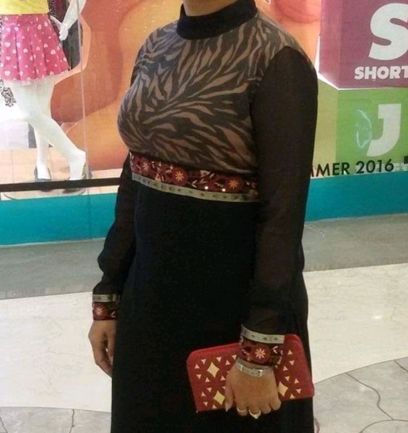 High Neck Branded Kurti Georgett