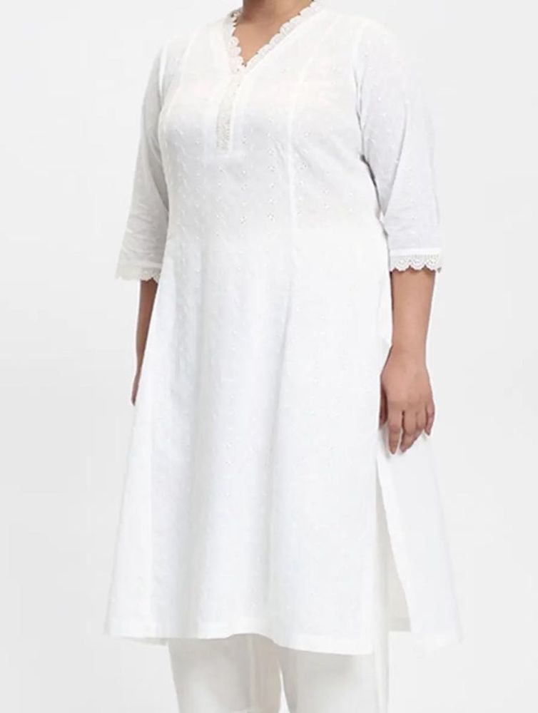 Diza / Westside - Cut Work White Kurta