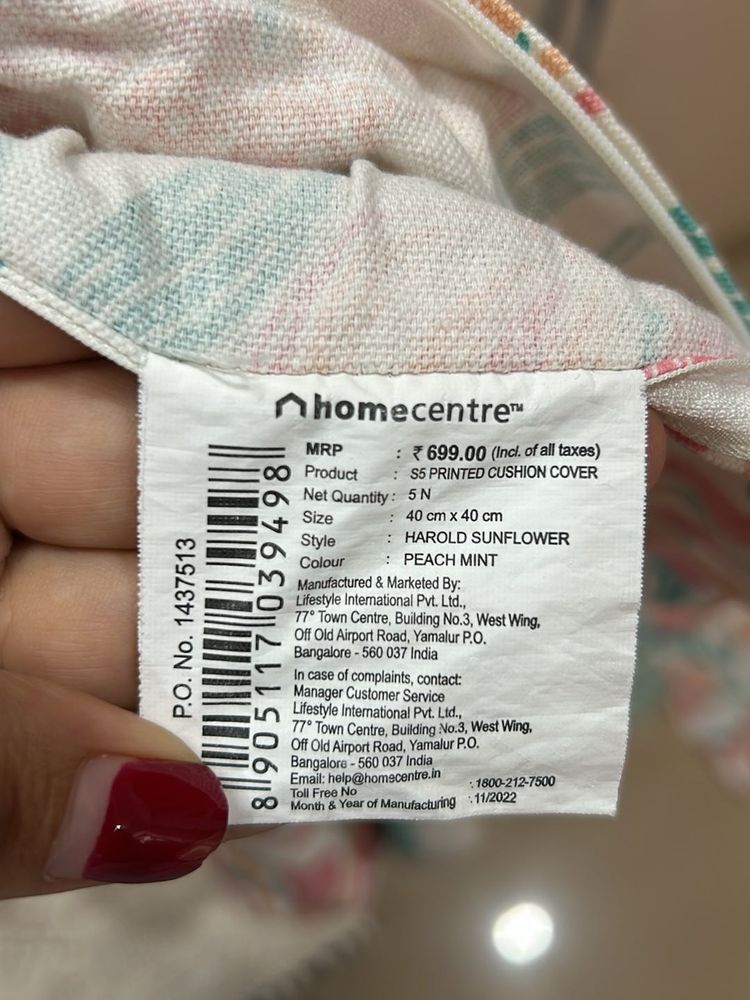 Set Of 5 Cushion Cover From Home Centre