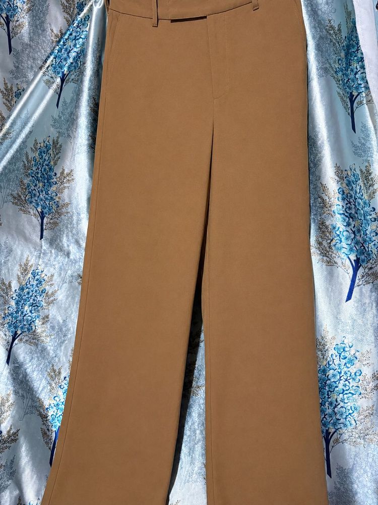 Stylish Brown Wide-Leg Pants