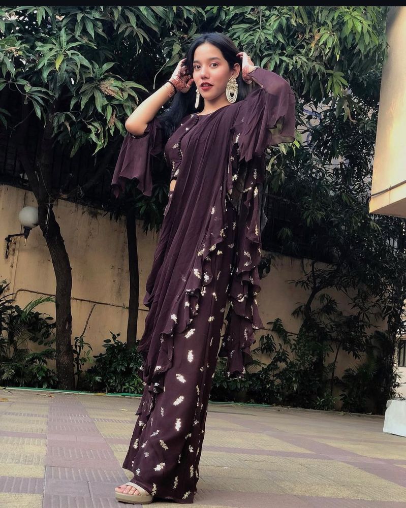 Elegant Brown Saree
