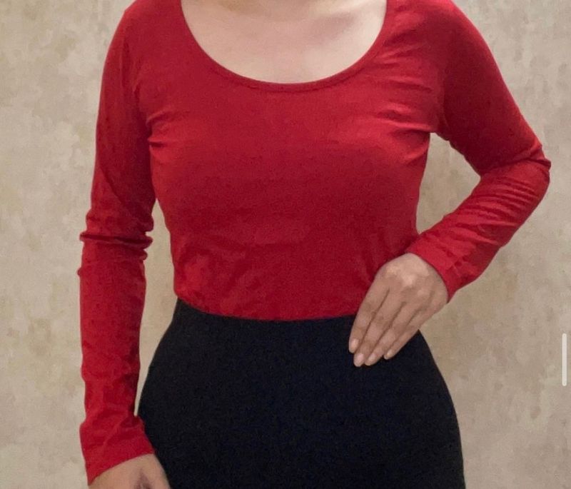 The Perfect Red Crop Top