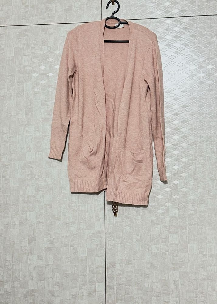 Pink Knit Cardigan