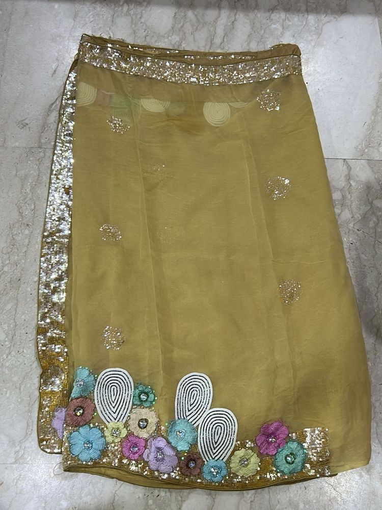 party wear sequins saree