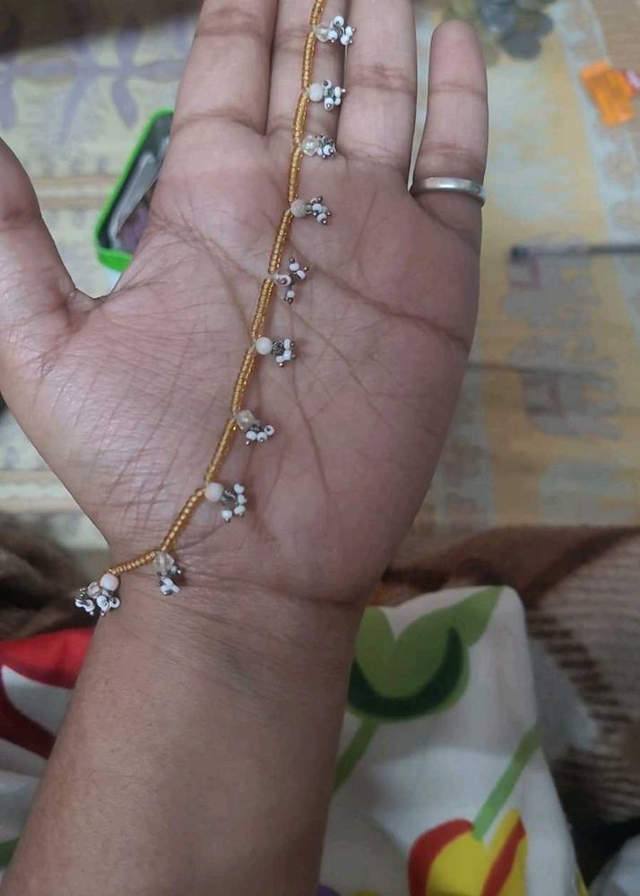 Delicate Beaded anklet