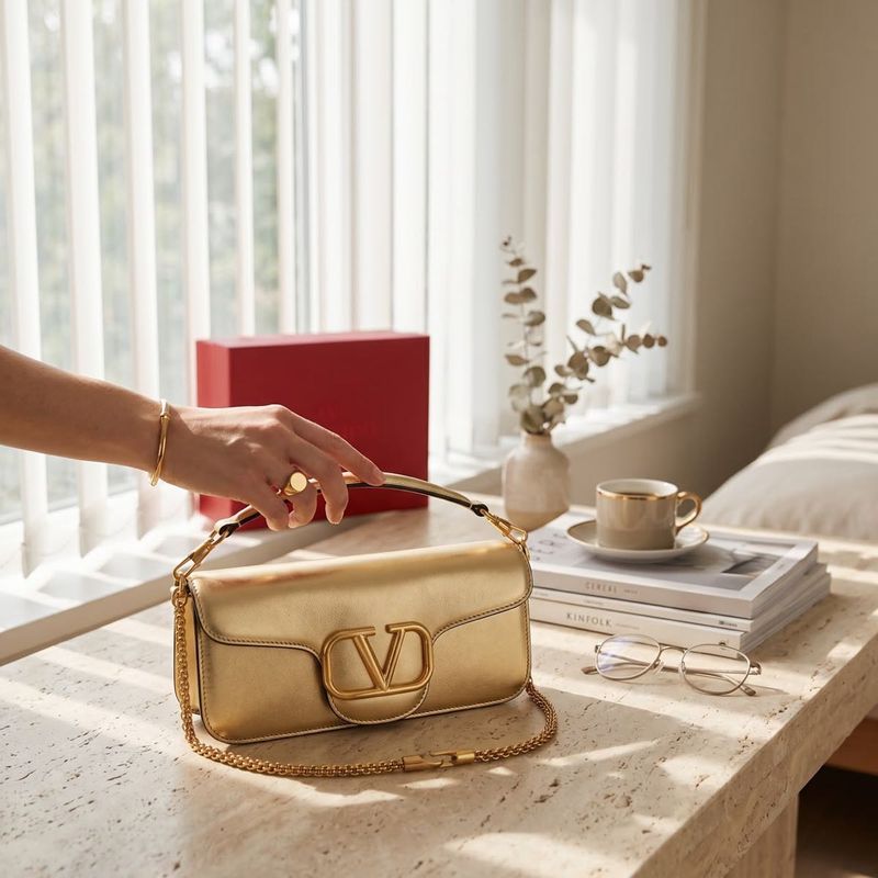 Chic Gold Shoulder Bag