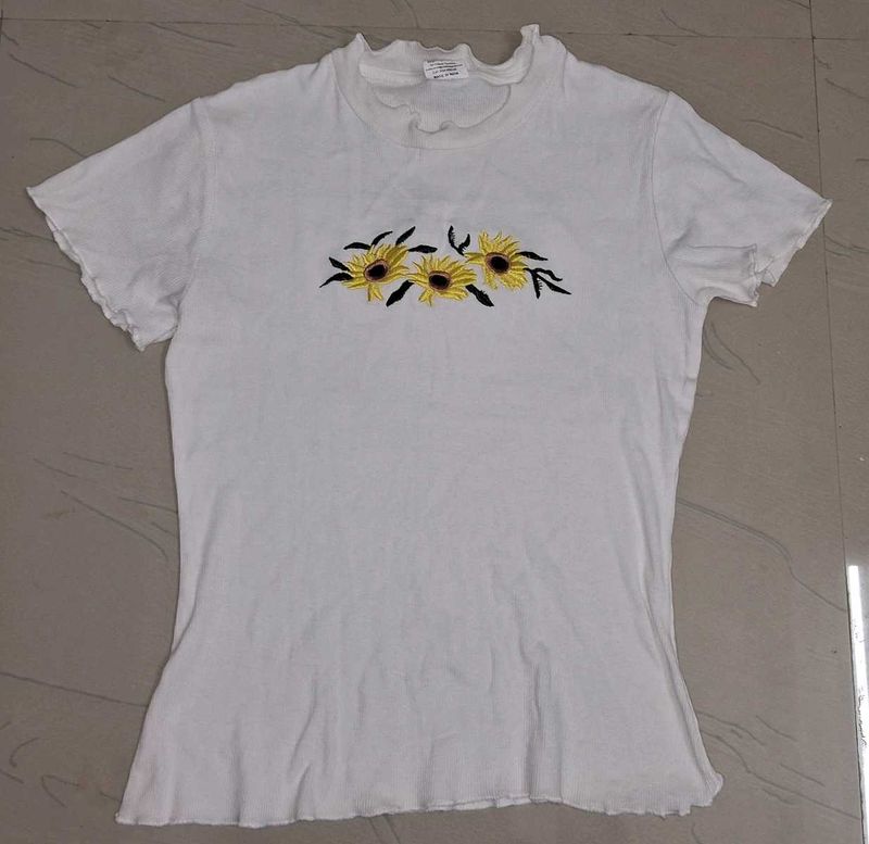 Ribbed T Shirt