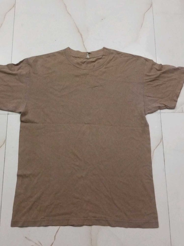 Basic Brown T-Shirt blue colour tshirt